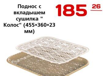 Поднос с вкладышем сушилка Колос 45536023мм